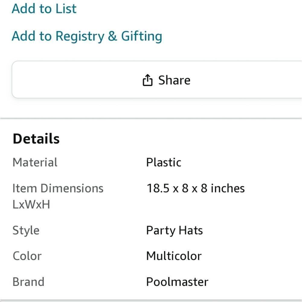 Pool party hat ring toss game - Picture 4 of 5